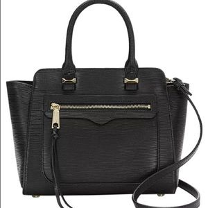 Rebecca Minkoff Mini Avery tote wave black leather